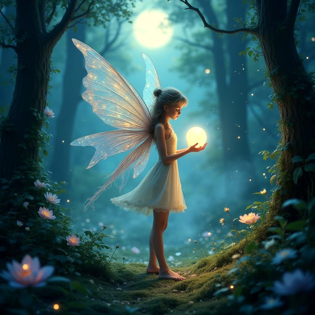 Ethereal Fae in Enchanted Realm