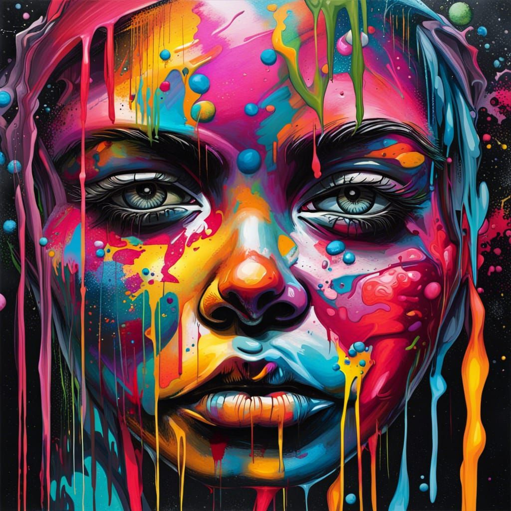 Vibrant Graffiti Art of Karma in Street Style