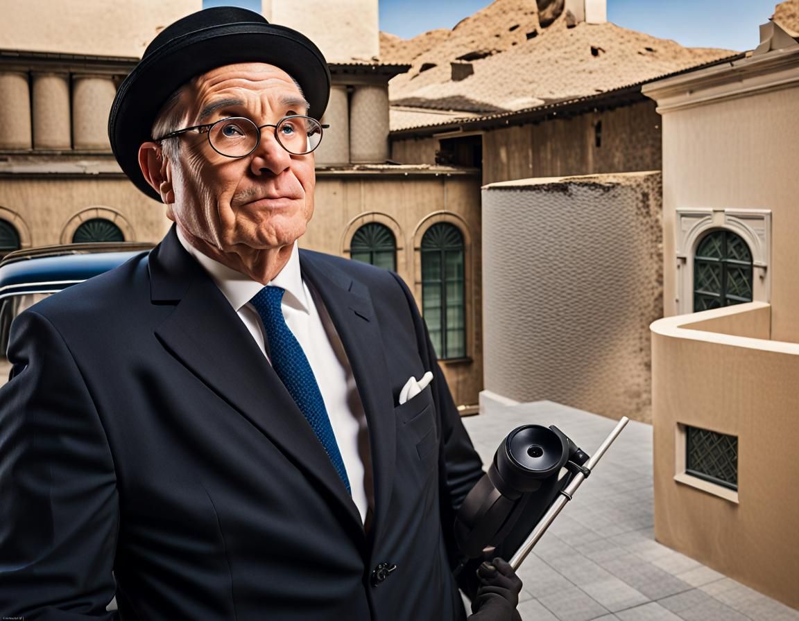 Professional Portrait of Man in Bowler Hat