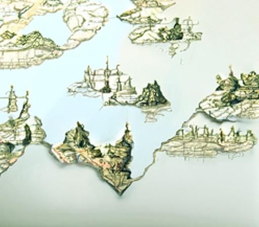 18th Century Atlas Map of Peninsula with Landmarks