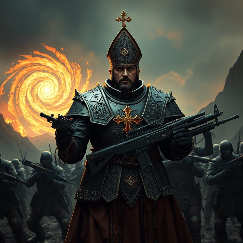 Cardinal Domenic Leads the Brotherhood's Crusade in a Dystop...