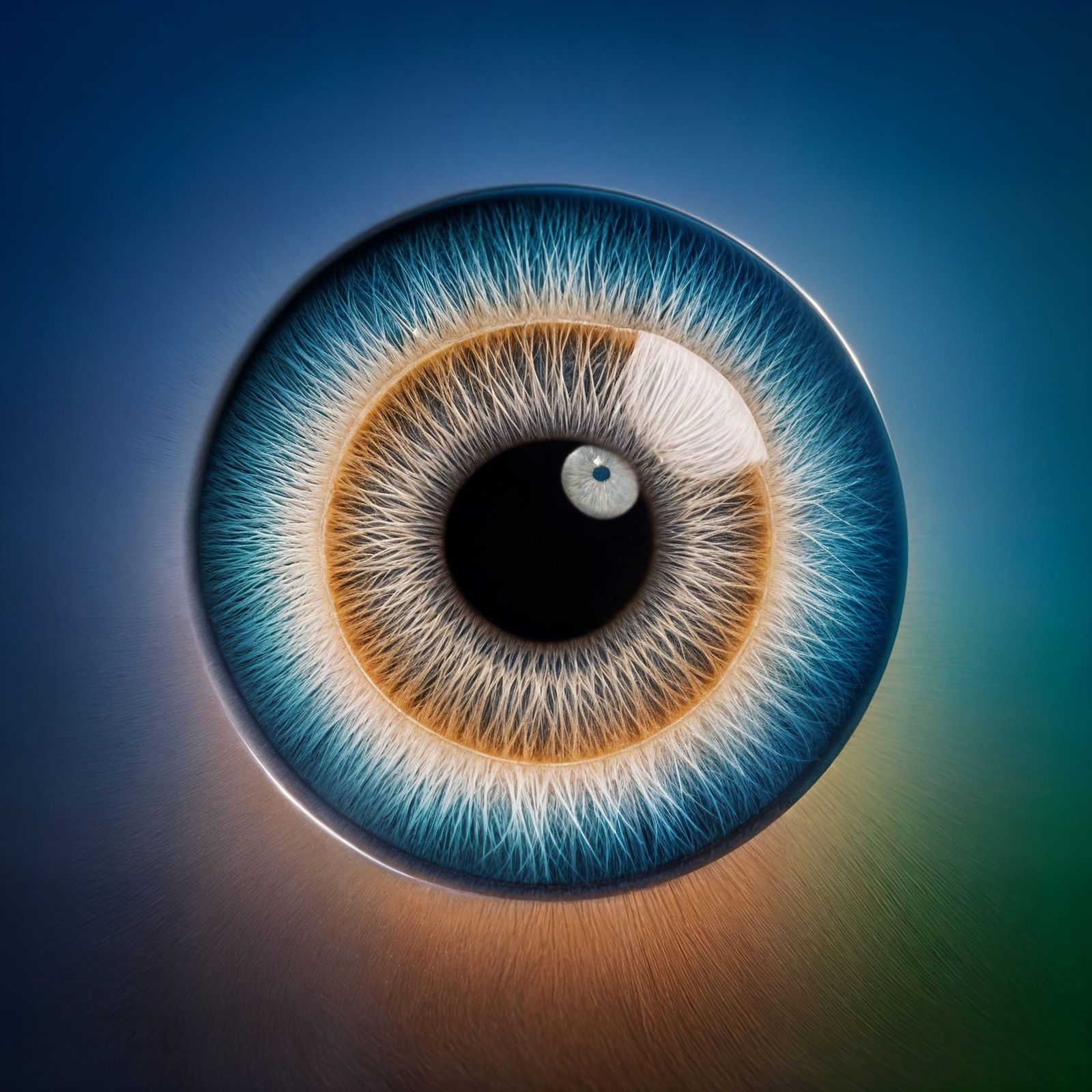 An Eye Gazing at a Beautiful Landscape