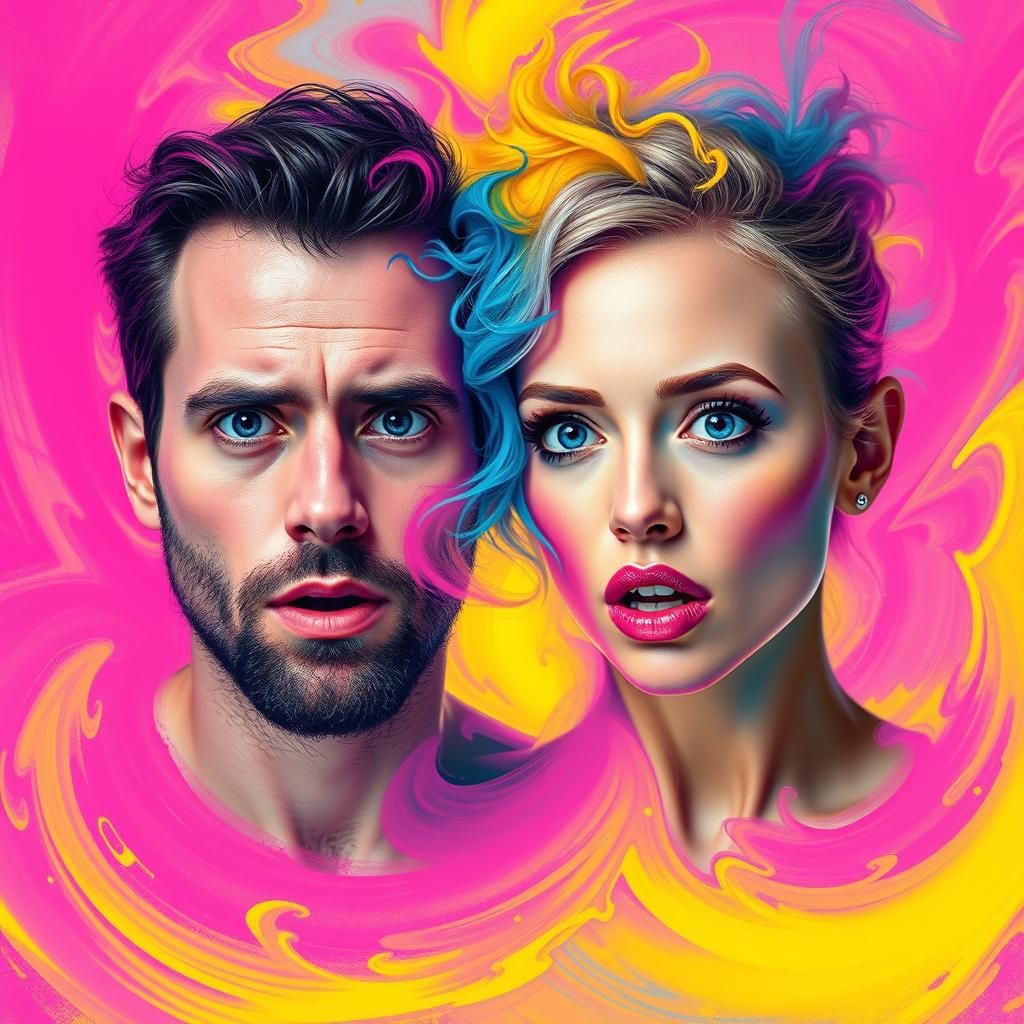 Surreal Body Swap in Dreamlike Digital Art