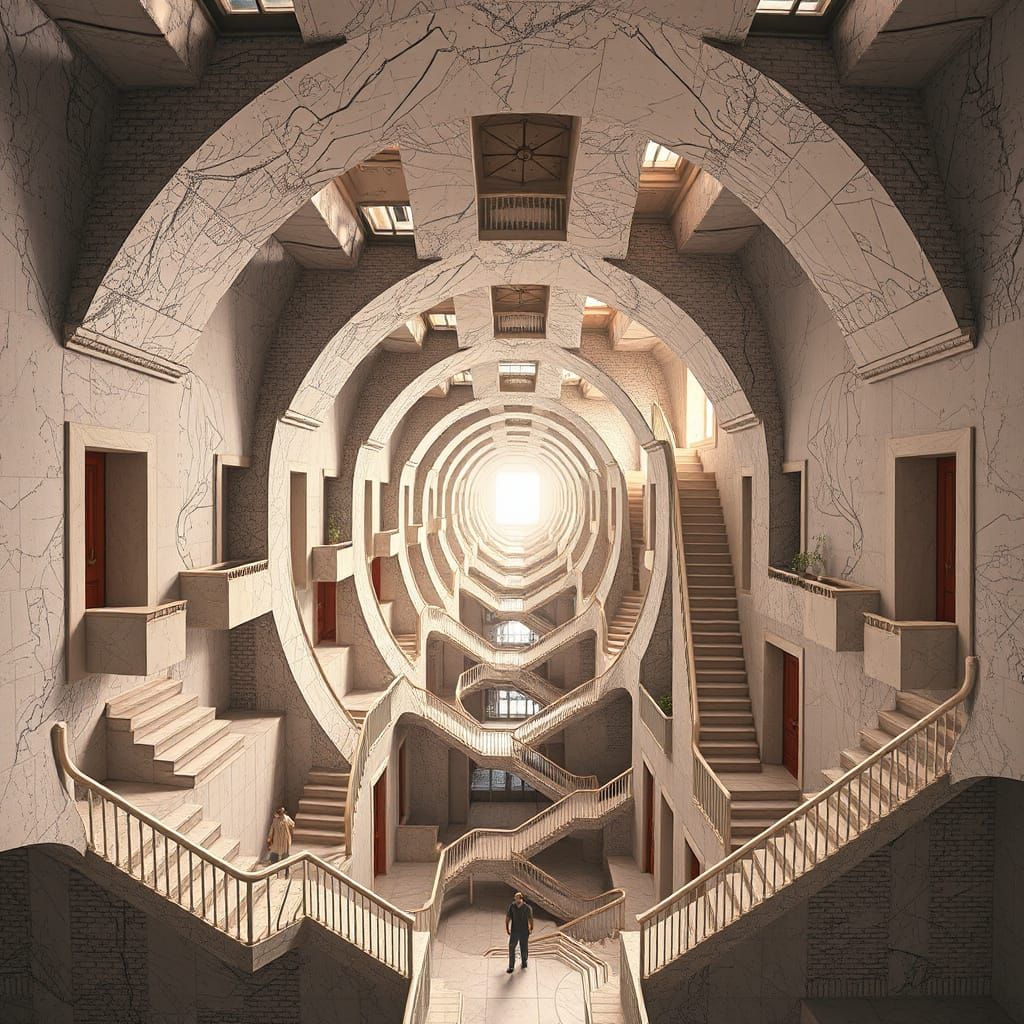 Paradoxical Staircase Infinity