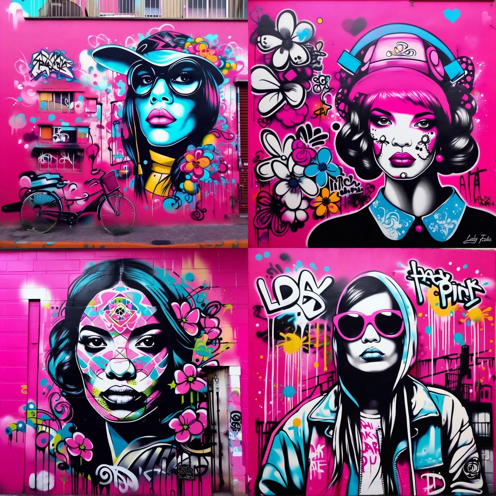 Dynamic Graffiti Art in Street Style