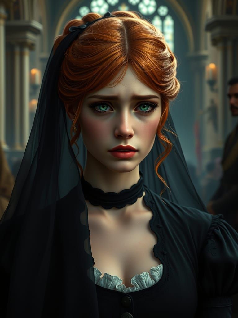 Regency Era Widow in Mourning, 1813 Style