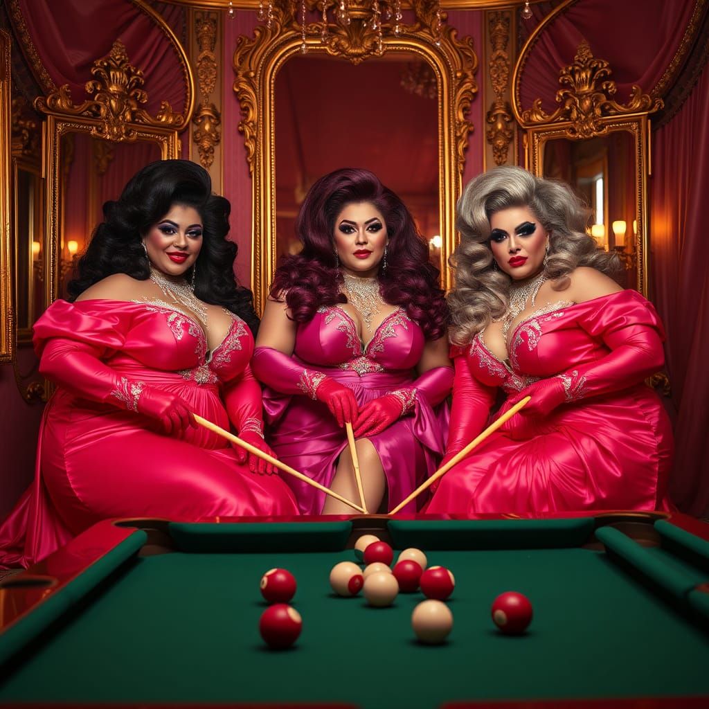 Poofy Extravagant Ultra Femme Fat Obese Overweight Women pla...