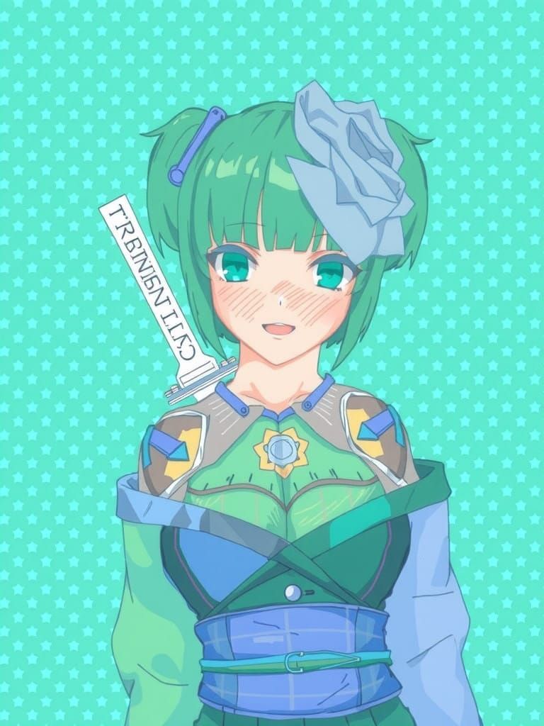 Vibrant Anime Art in Cinematic Style with Bold Lines and Int...