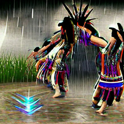 Abstract Fluid Art with Flowing Lines