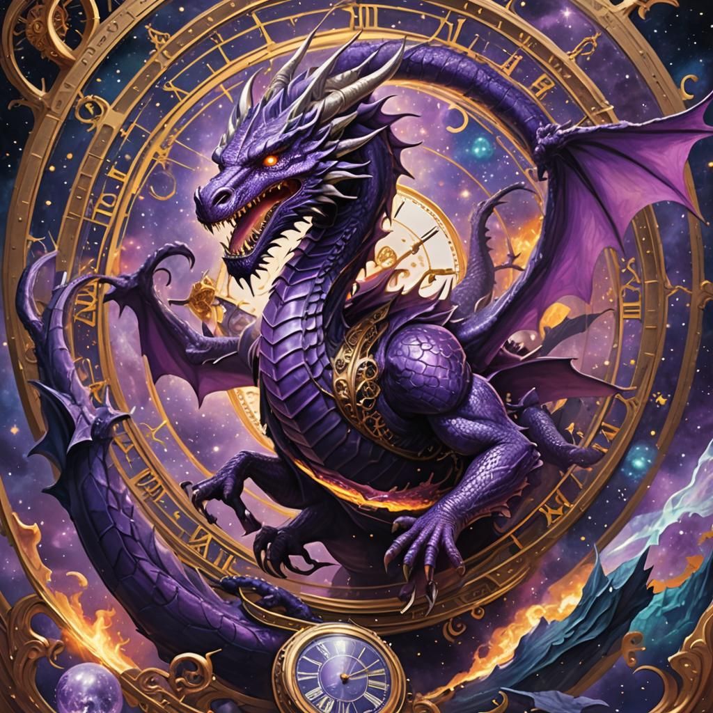 Epic Dragon Book Cover Art in Cosmic Flight