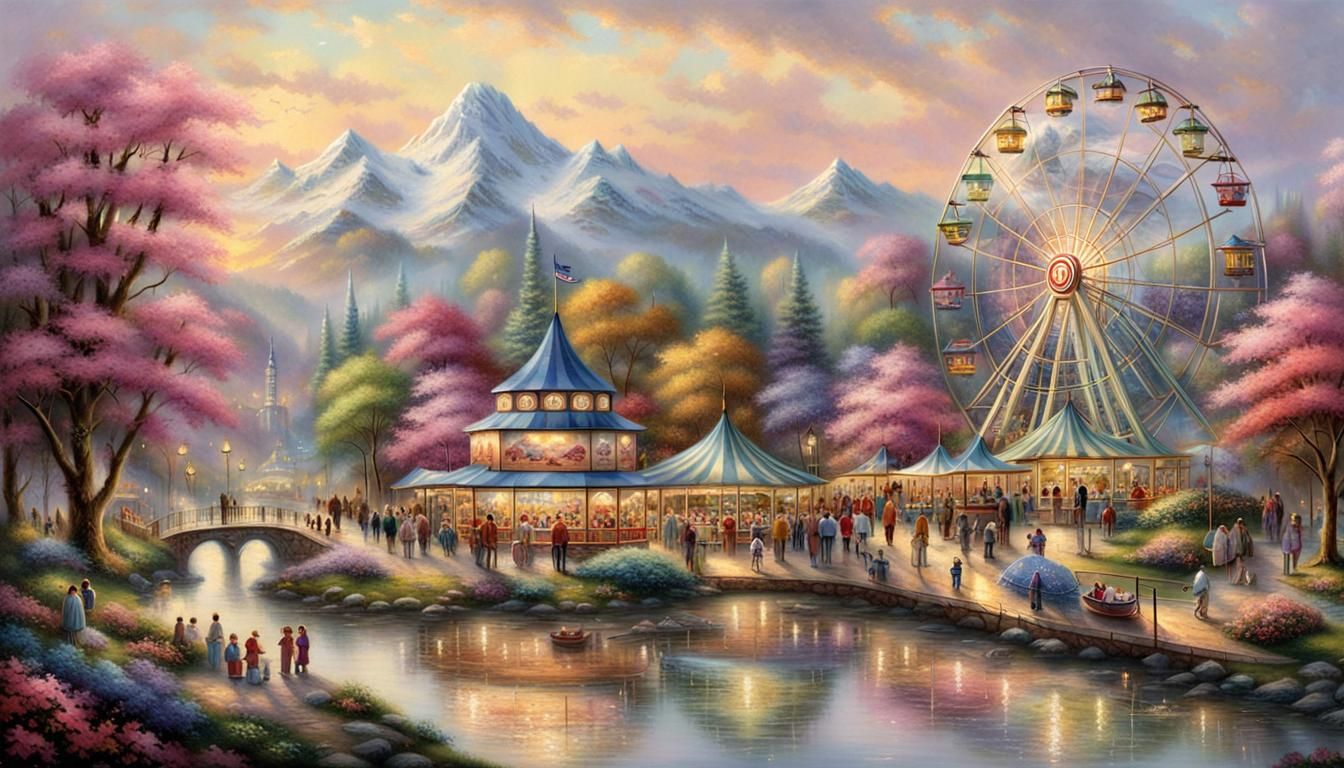 Springtime Amusement Park