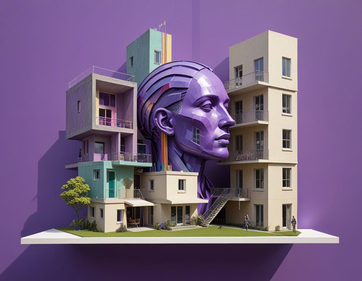 Hypnagogic Architecture: Maximalist Paper Collage in Flat Sh...