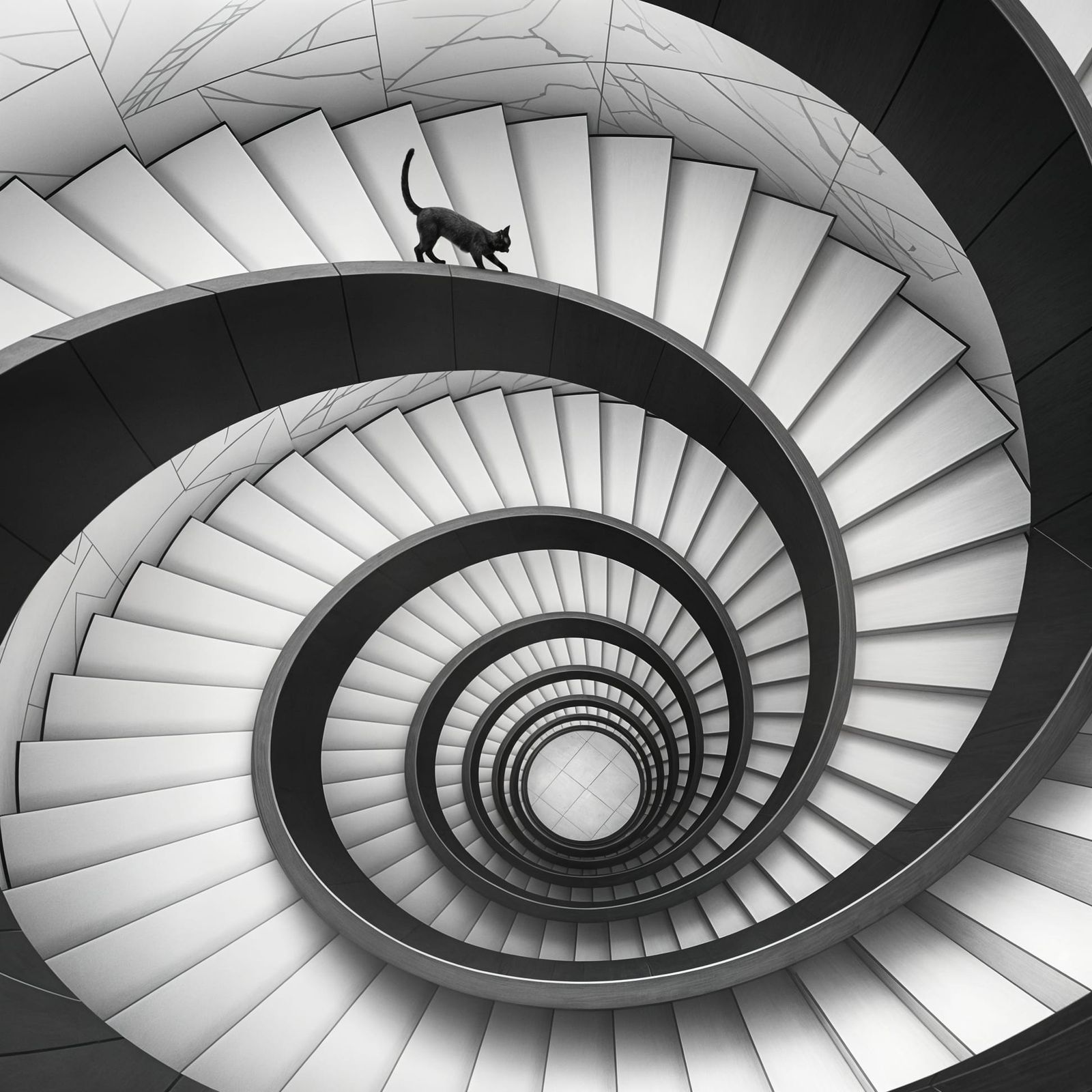Endless Staircase: An M.C. Escher-Style Illustration