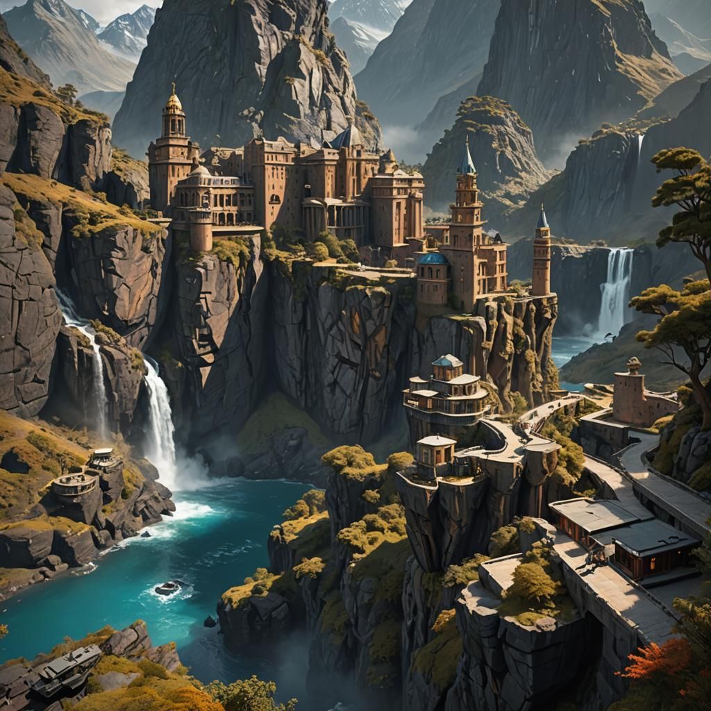 James Bond Detailed Matte Painting in 8K