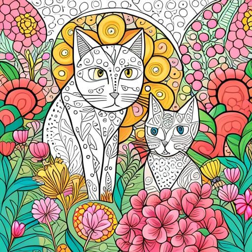 Cat Coloring Page