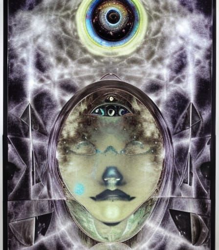 Surreal Abstract: Remote Viewing in Paranormal Cosmos