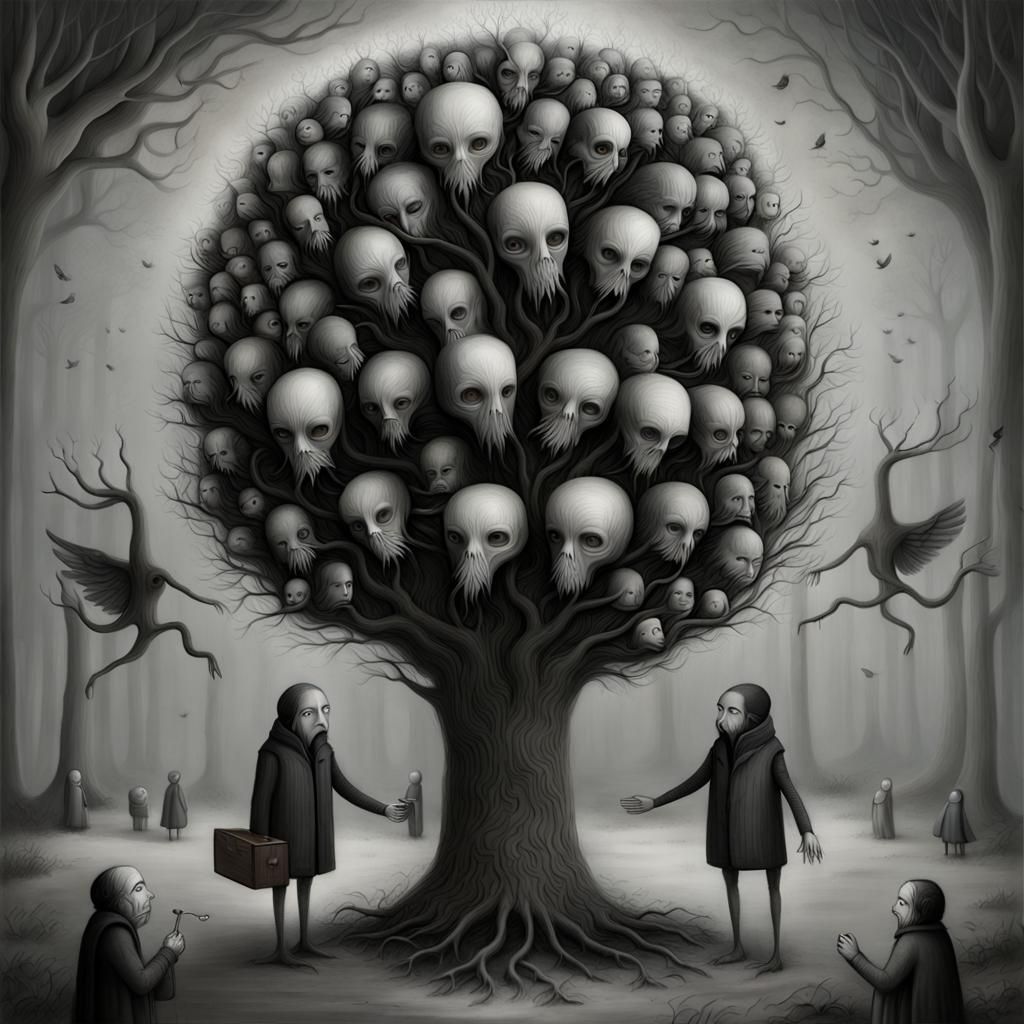 Tree of Souls in Dark Fantasy Style