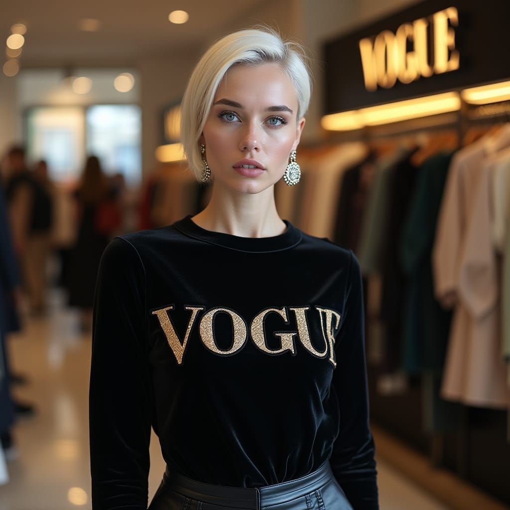 High-End Fashion Portrait of a Swedish Vogue Icon