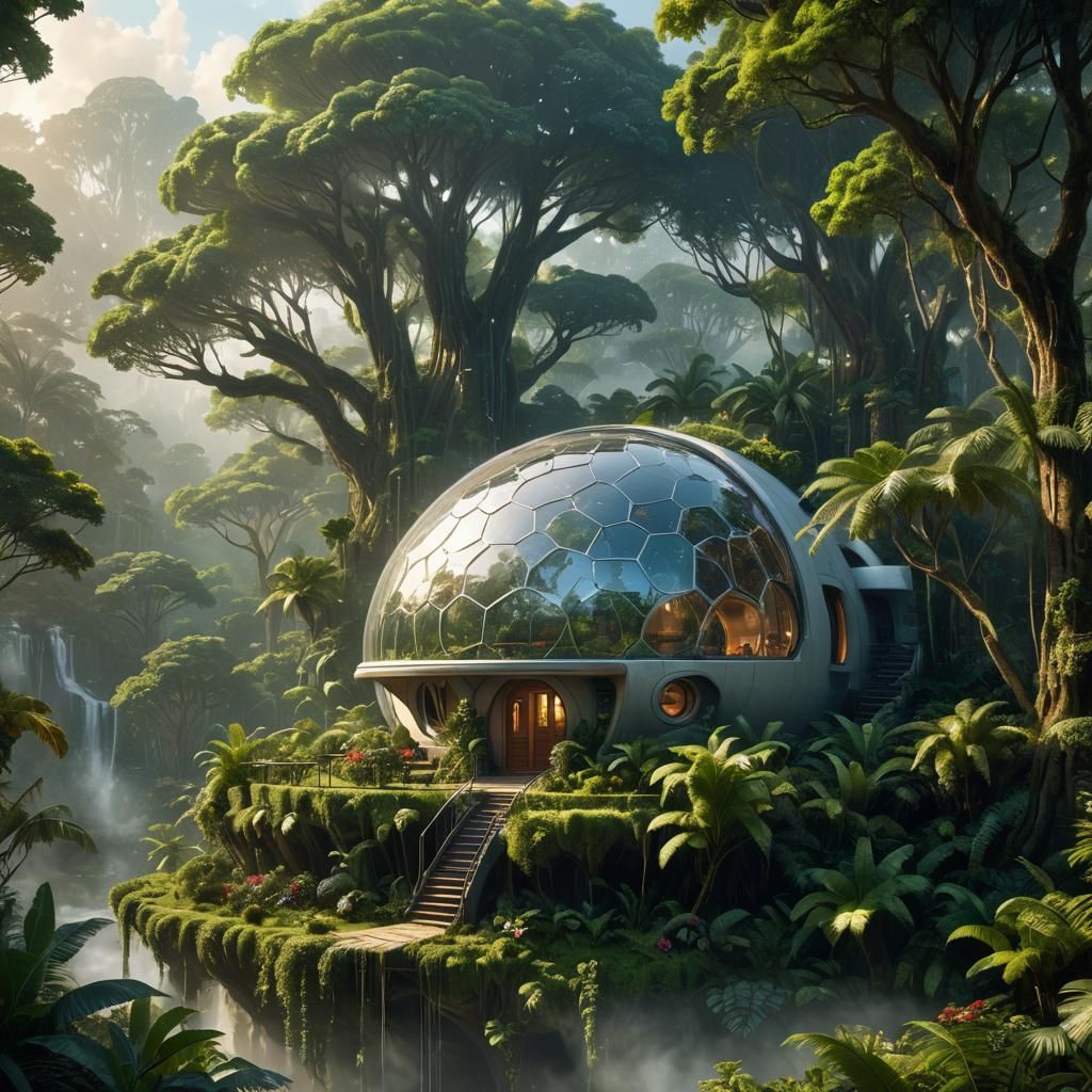 Sci-Fi Forest House
