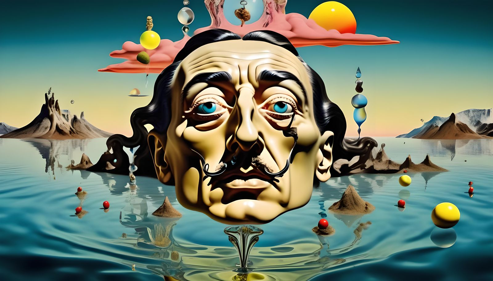 Salvador Dalí Style Juxtaposition Surrealism