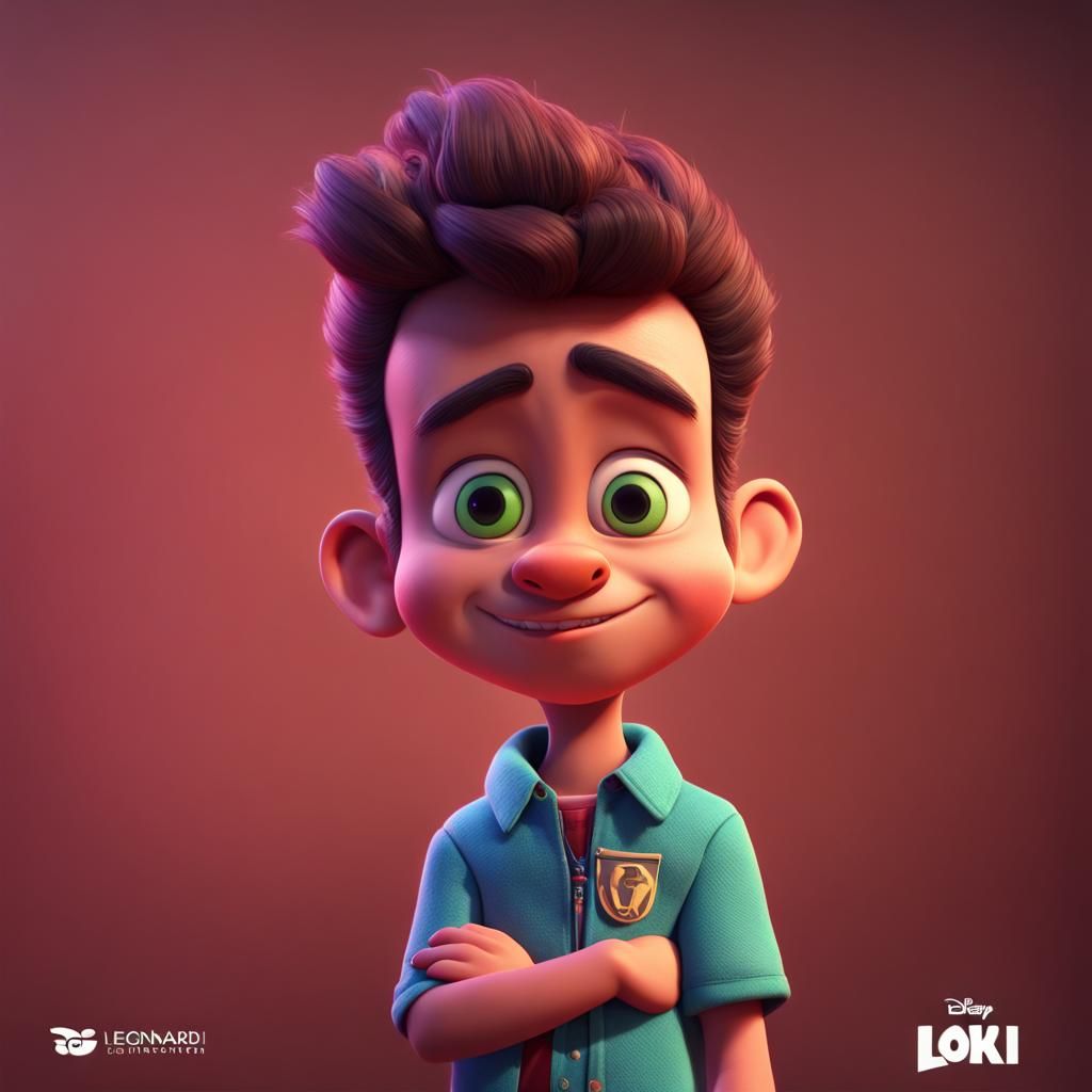 Leonardo DiCaprio Zombie: Pixar-Style 3D Digital Art