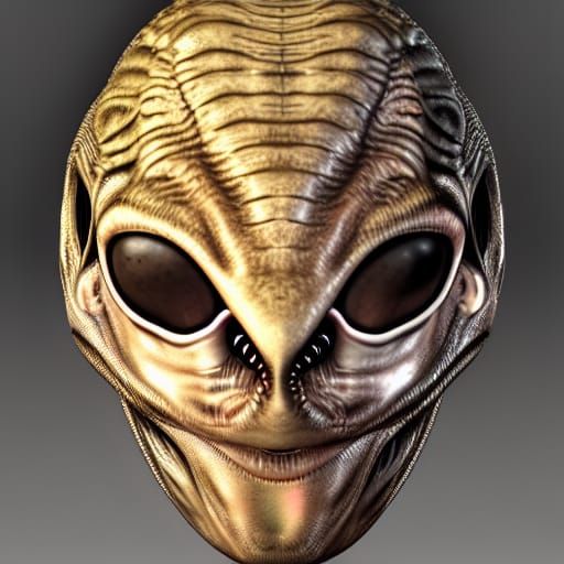 AI Generated Alien Head