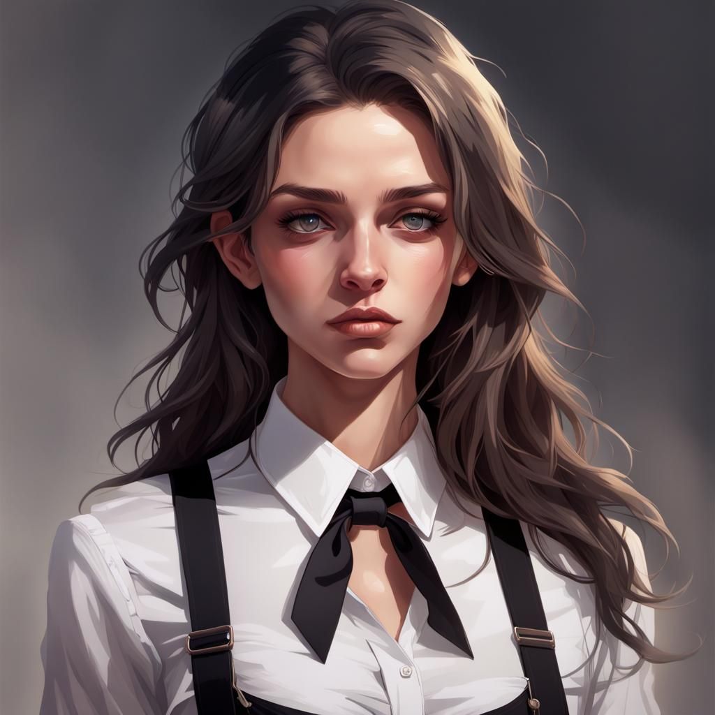 Italian Woman Surrounded by White Magic