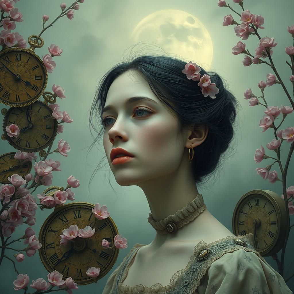 Chronicles of Time: The Dreamer Among Clockwork Blossoms