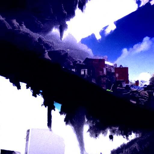 City Destroyed by Tornado: 3D Unreal Engine Rendering