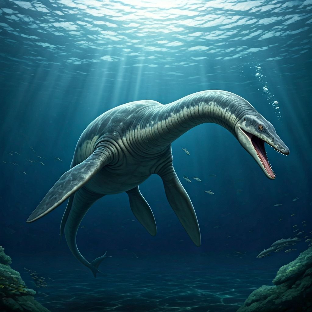 Realistic image of a Plesiosaurus