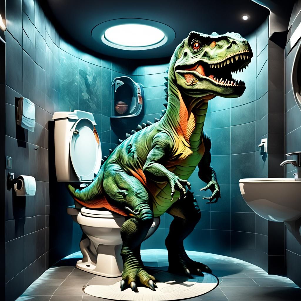 Pterodactyl Roars in Space Era Toilet