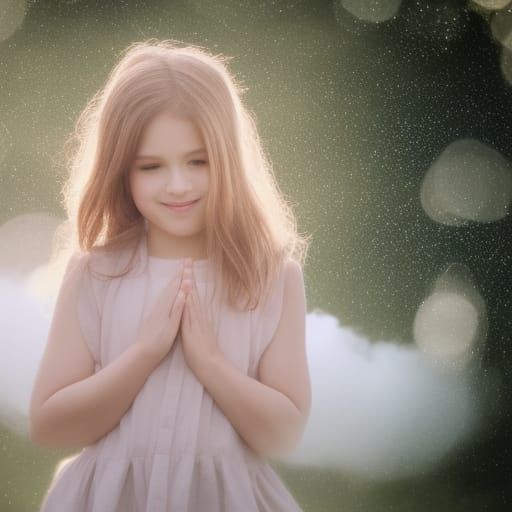 Anime Girl in Divine Sunshine