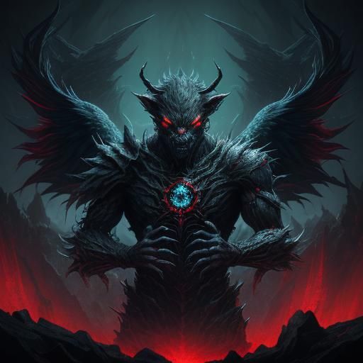 Cyberpunk Werewolf Transformation in a Fractured Landscape