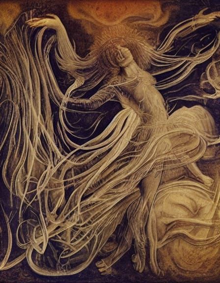 Human Consciousness as Da Vinci-Inspired Dissolving Figure