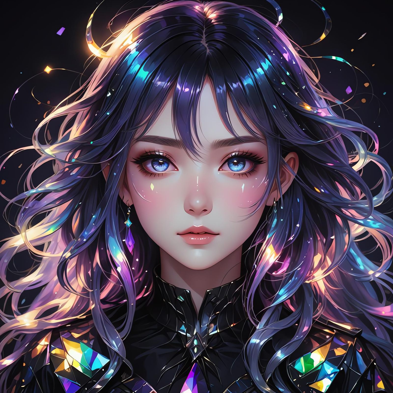 Iridescent Hair - Dreamshaper XL Lightning