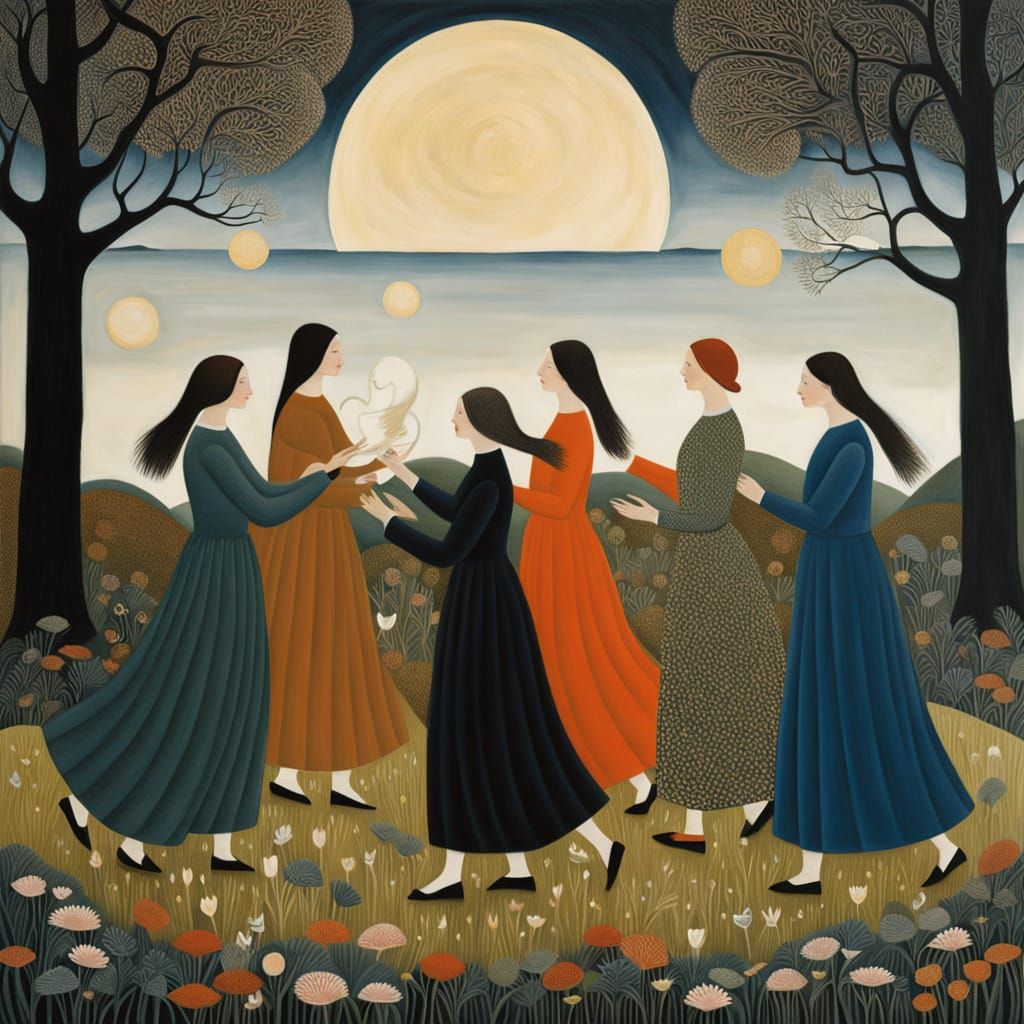 Dynamic Artist Ignites Seven Women to Life in Vibrant Expres...