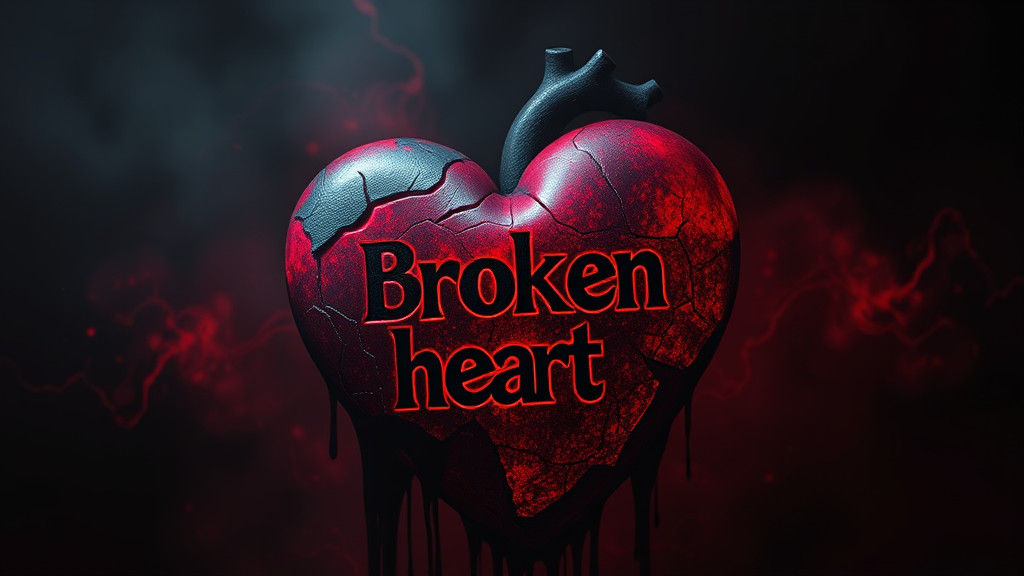 Sinister Heart with the Message Broken Heart