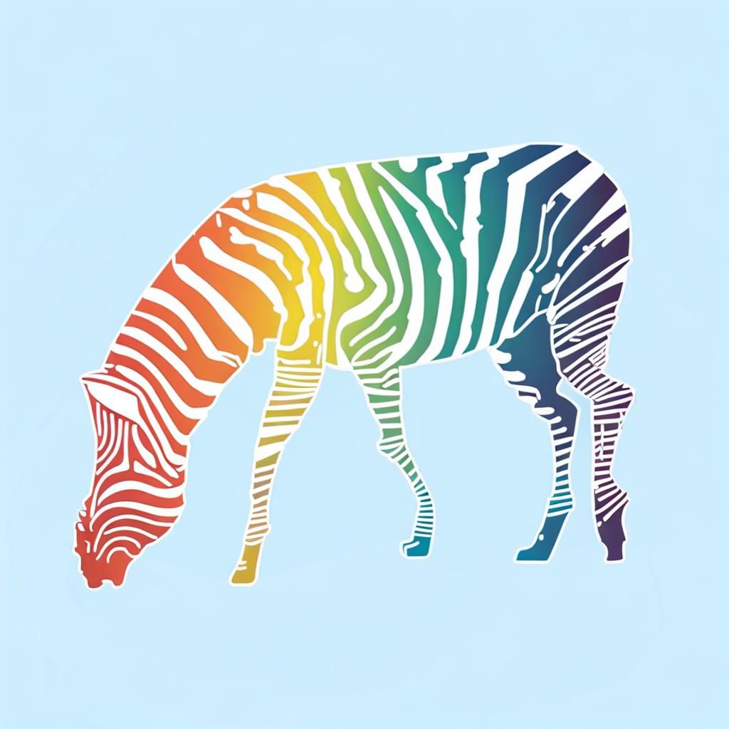 Rainbow zebra