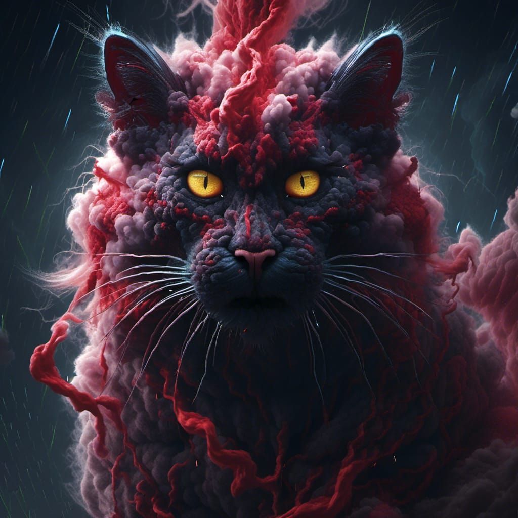 Nightmare Puma in Thunderstorm