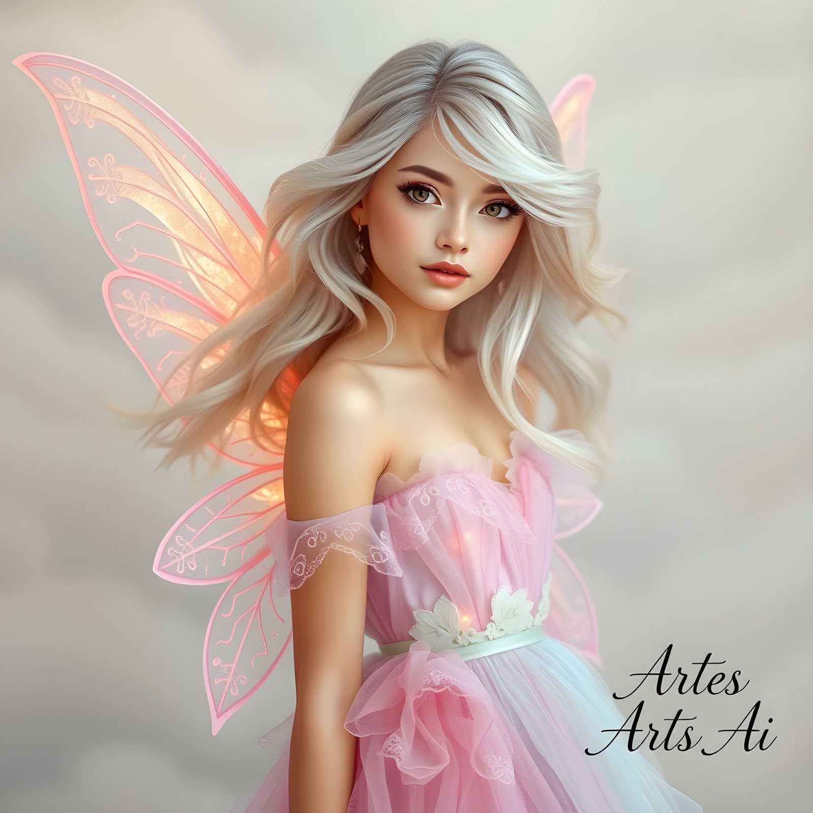 Pastel Fairy with Ethereal Wings in 4K