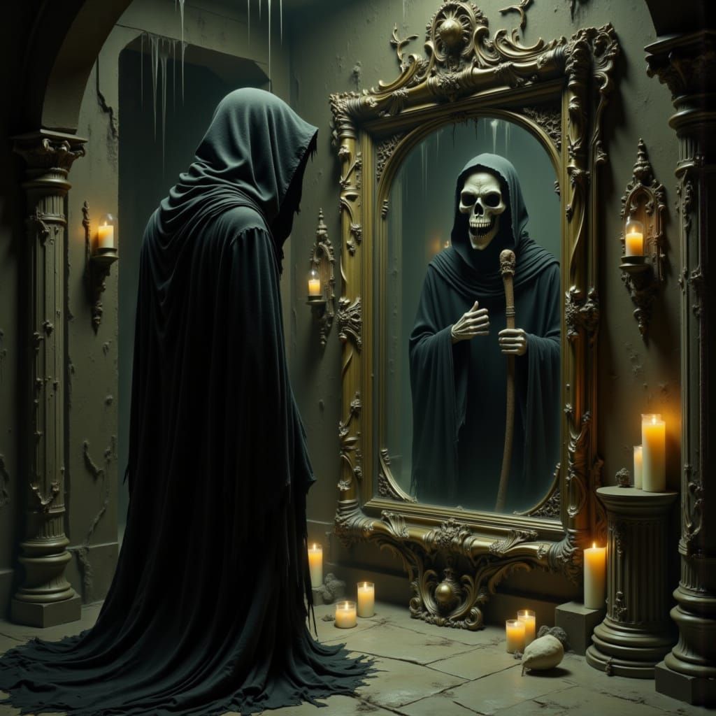The Grim Reaper's Bittersweet Reflection