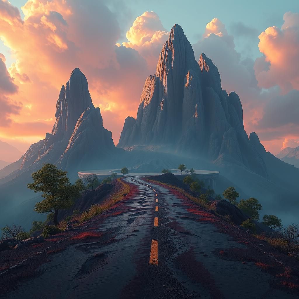 Fantastical Road to the Unknown: Matte Painting
