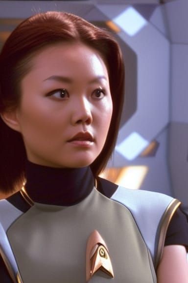 Stylish Sci-Fi Mercenary with Elf Ears