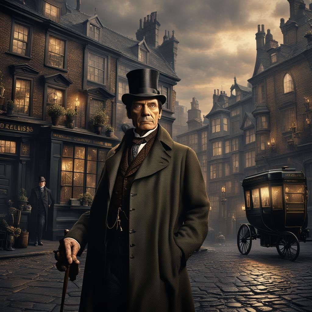 Jeremy Brett as Sherlock Holmes: Detailed Matte Painting