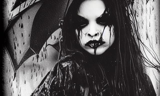 Ethereal Death Angel Raining Darkest Grace