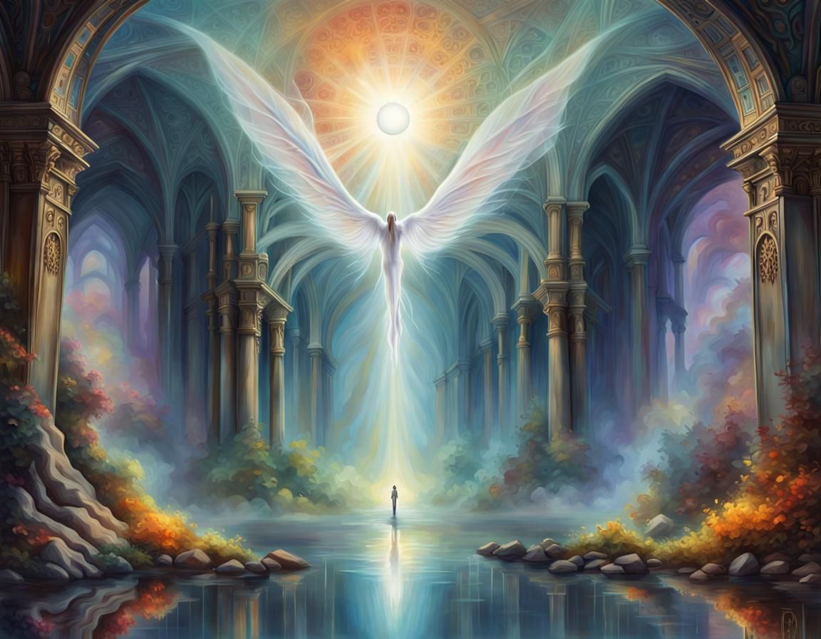 Explore the realm beyond the mortal veil, where souls transcend, the ethereal essence of life after death...