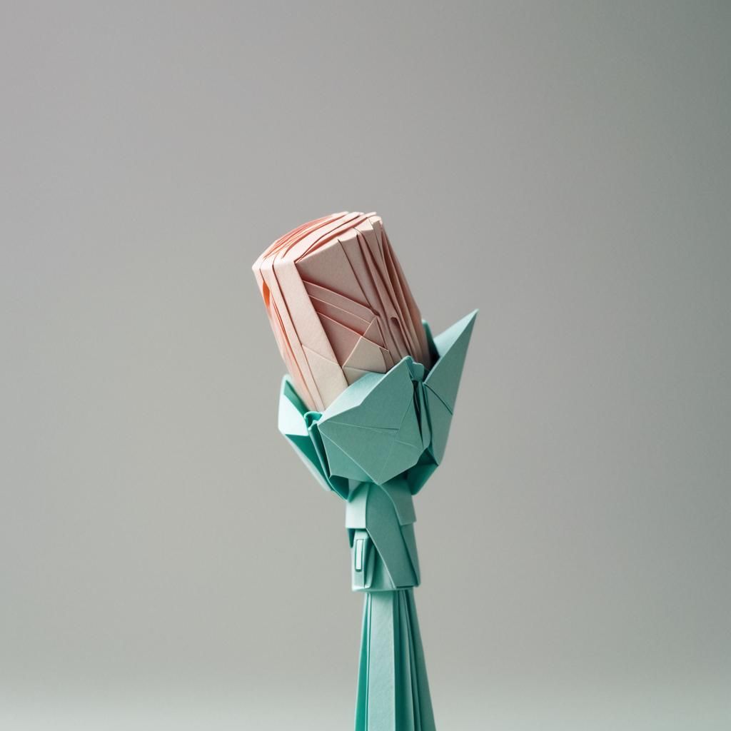 Origami Microphone Weapon with Camera Lens