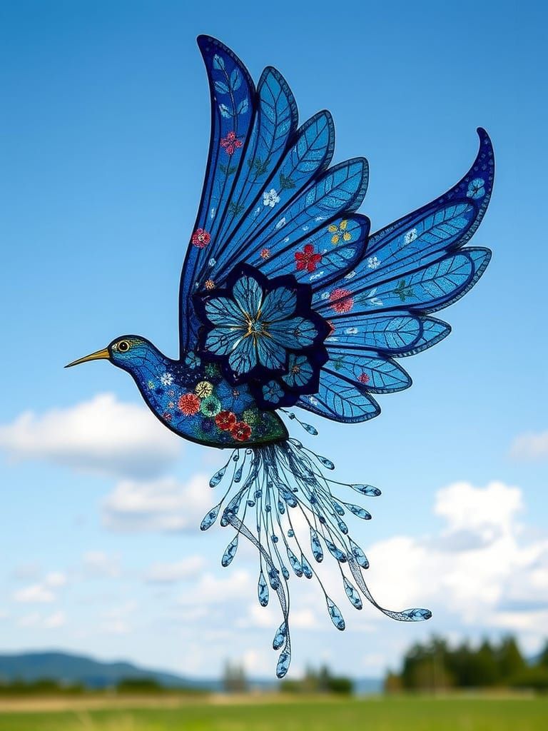 Living Floral Gossamer Filigree Wings