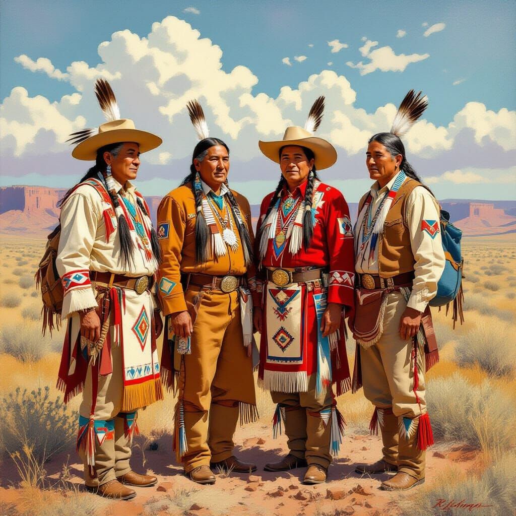Navajo Code Talkers in the Southwest, Native American Style