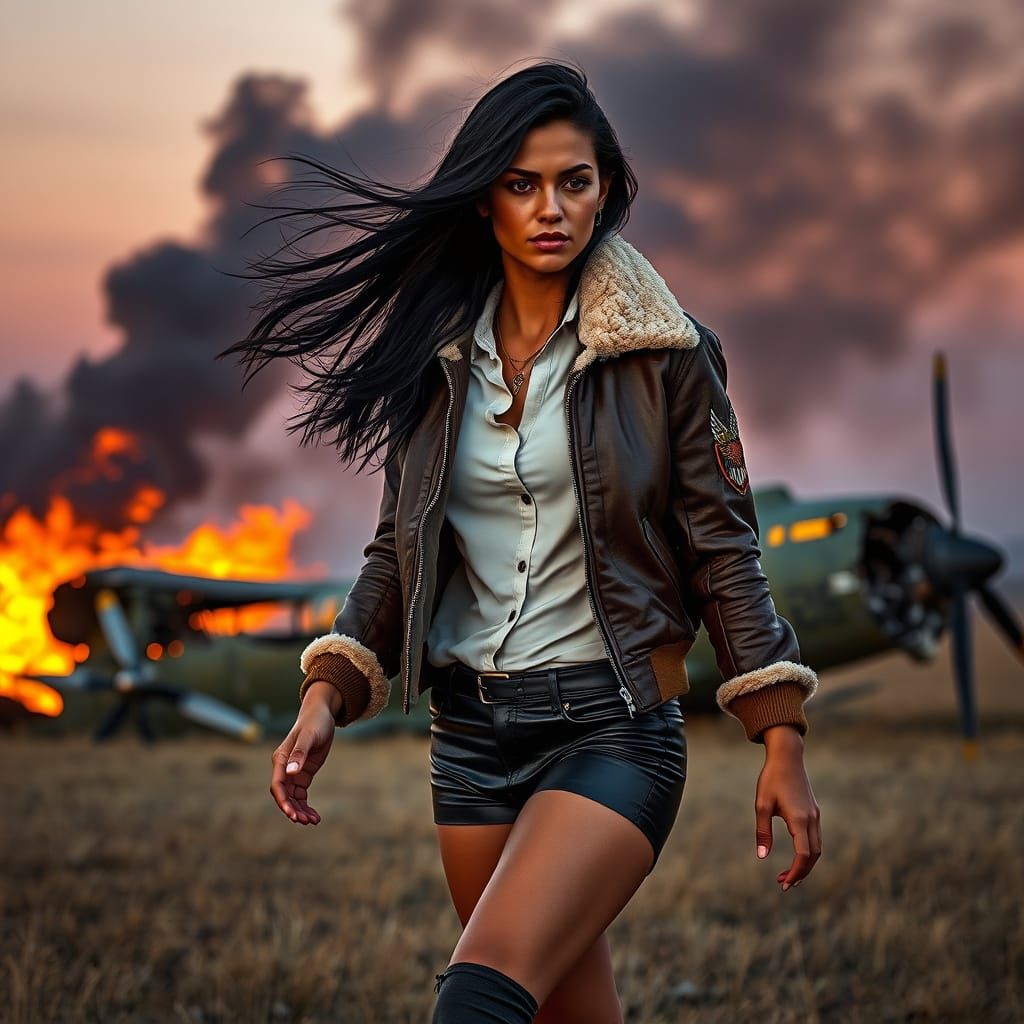 Venezuelan Woman Survivor in Twilight Aftermath